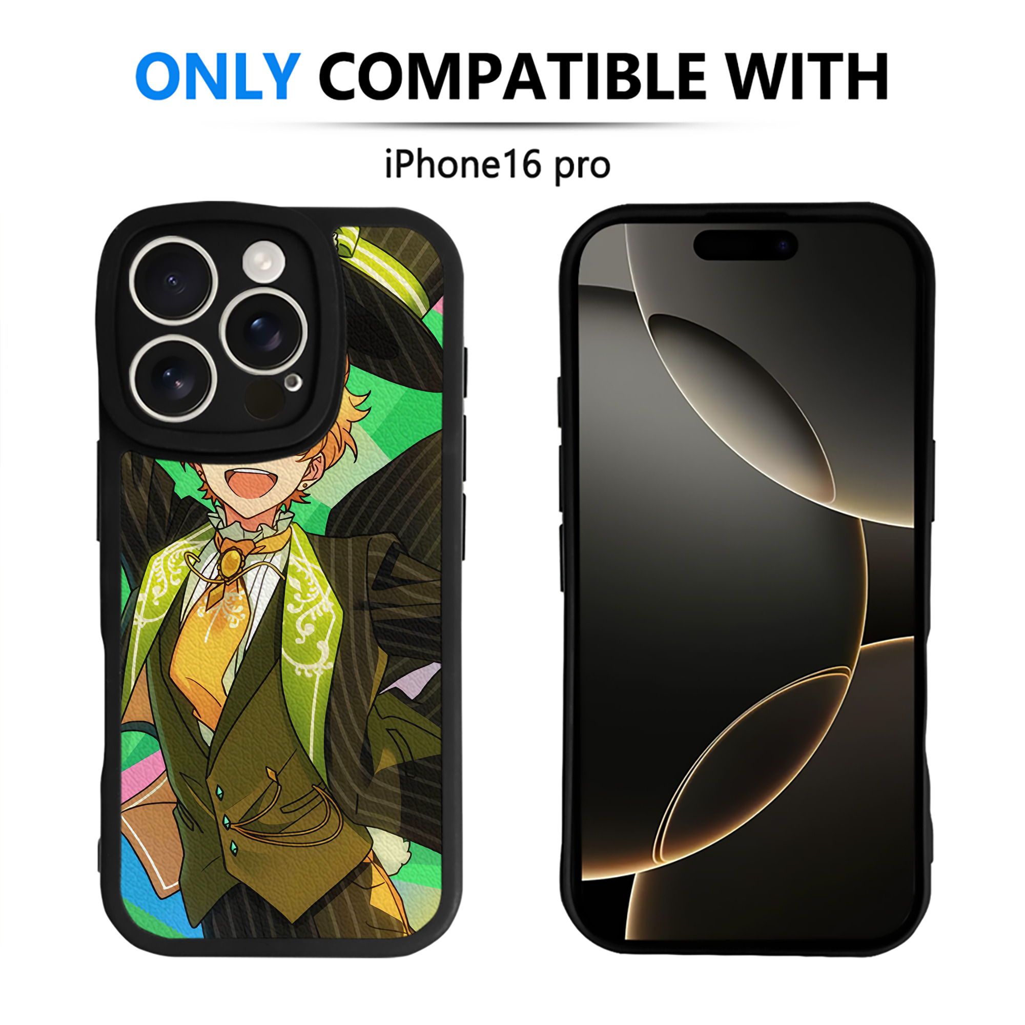（画像用） あんさんぶるスターズ! Ensemble Stars 【iPhone 16シリーズ対応】シリコンスマホケース（レザー調） 材質：シリコン